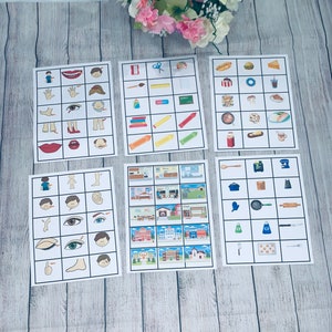 1.300 grote foto's blanco kaart communicatie Logopedie Autisme non-verbaal speciale behoefte Schema Montessori visuele hulpmiddelen digitaal afdrukbaar