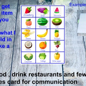 300 Lebensmittel, Getränke, Restaurant, Belohnungen Lebensmitteltherapie, Lebensmittelauswahl Tafeldiagramm, Flash-Karten-Sehhilfe, Montessori digitaler Download zum ausdrucken