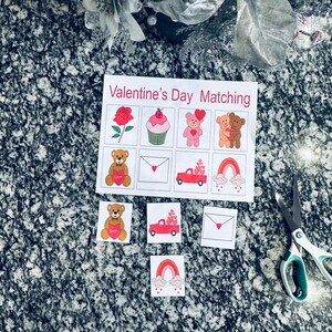 Valentine's Day Bundle Holiday Matching Sorting Activity Montessori ...