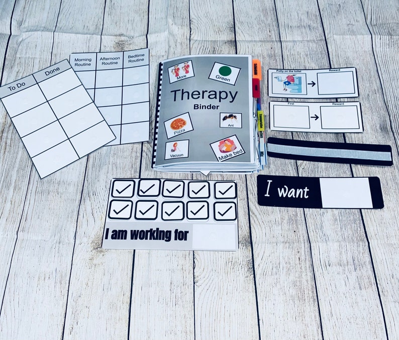 Pictures Card Binder Kit Pictures Cards Kit 250 Speech Etsy