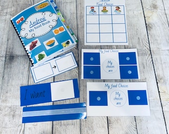 Printable Food Choice Board for Kids Visual Aid PEC Communication Cards Special Needs | Autism | Digital Download | Toddler Preschool Chart