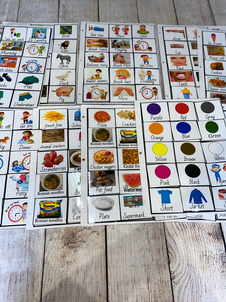 Bundle Pictures Card for Communication Speech Therapy ABA Etsy