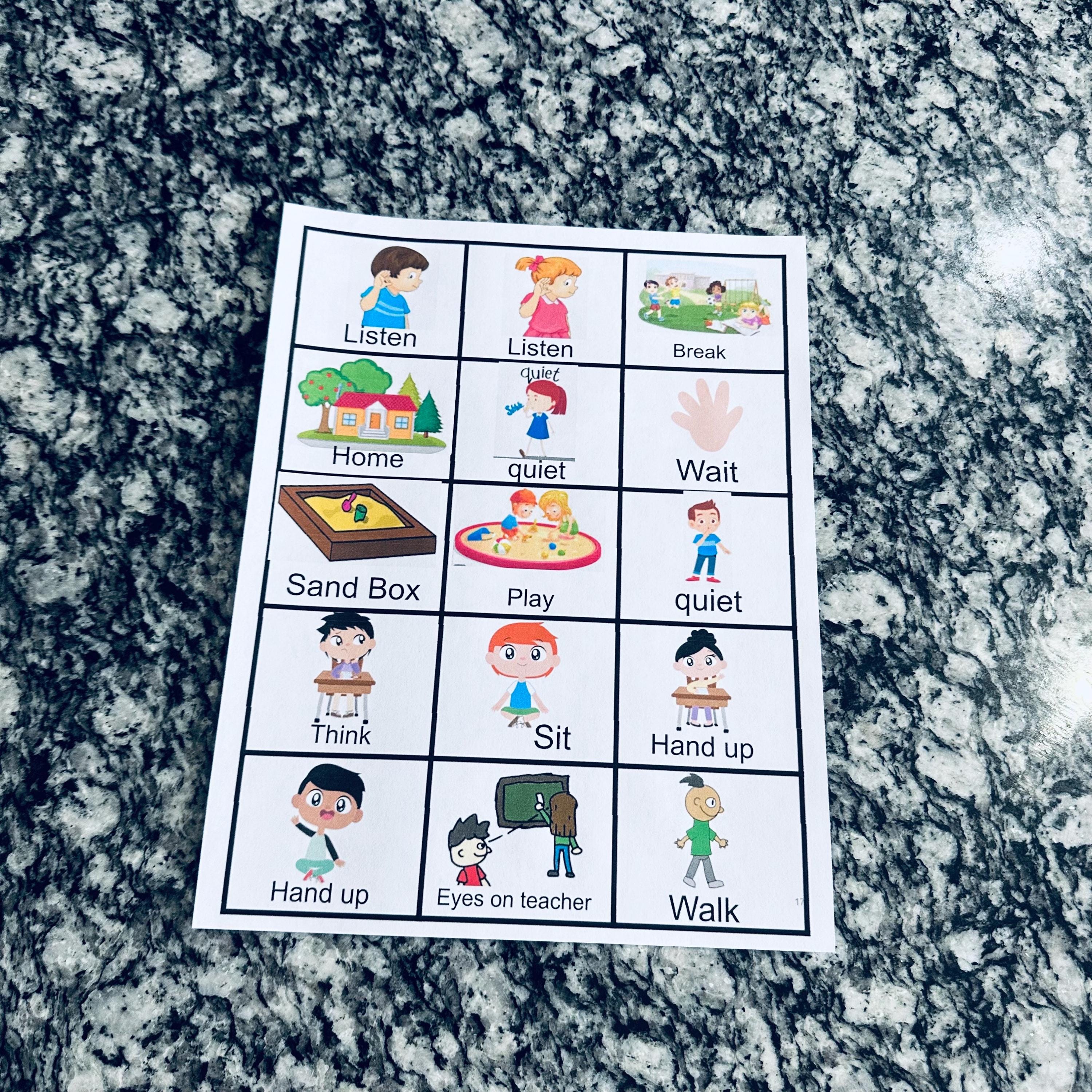105 Pec Picture Cards for Communication, Speech Therapy, Autism ...