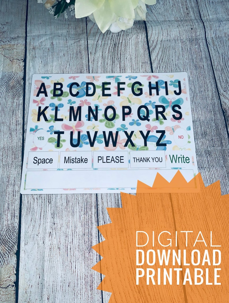 Wall Alphabet Chart Communication Alphabet Boardmontessori - Etsy Canada