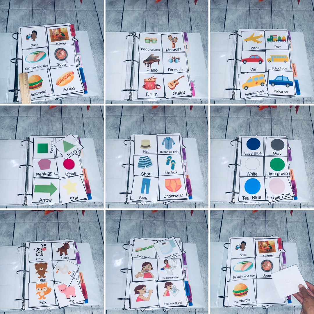 200 Extra Large Pictures Cards for Communication, Speech Delays Therapy ...