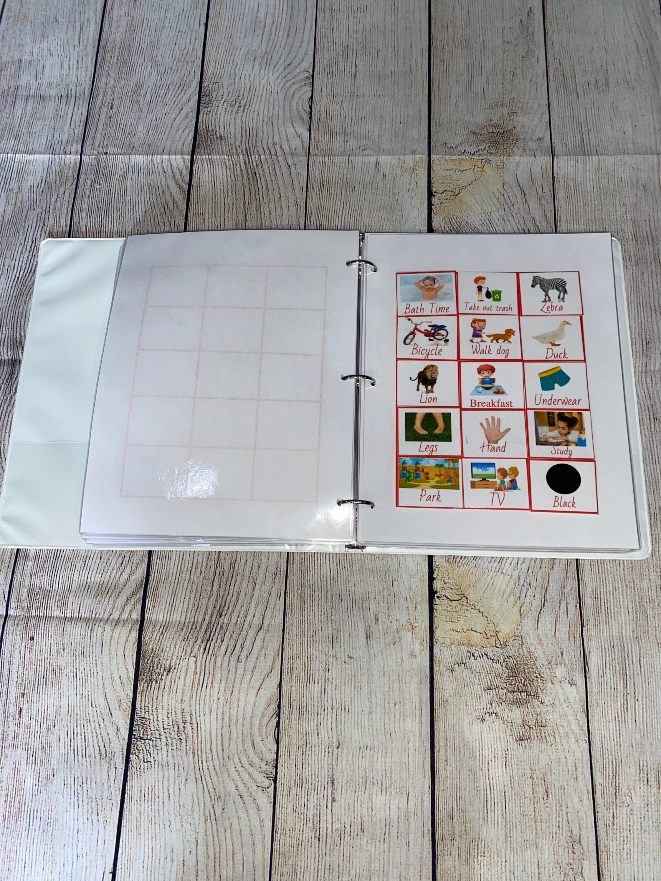 Pecs binder pack of 210 small pecs pecs binder with cover Etsy