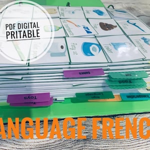Franse fotokaarten van 1.000 pec voor communicatie, logopedie, autisme, non-verbaal, speciale behoeften, schema visuele hulpmiddelen, download