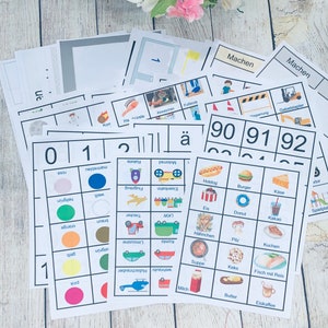 200 Duitstalige fotokaart voor communicatie, logopedie, autisme non-verbaal, speciale behoeften, schema, visuele hulpmiddelen Afdrukbare pdf