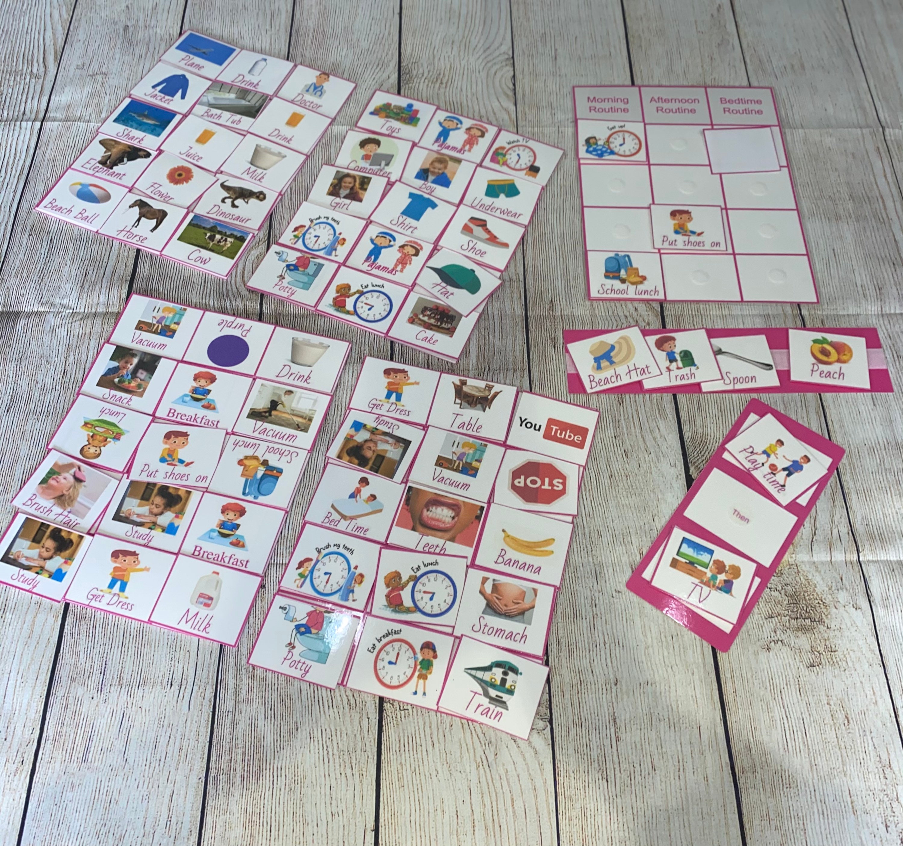 Communication cards Speech therapy OT therapy DTT Autism Etsy