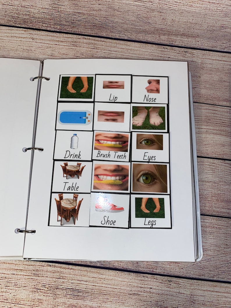Small Pecs binder Pecs cards/ Speech therapy OT therapy Etsy