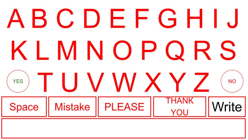 Adult or Kids, Alphabet Communication Board, Montessori, Sentences ...