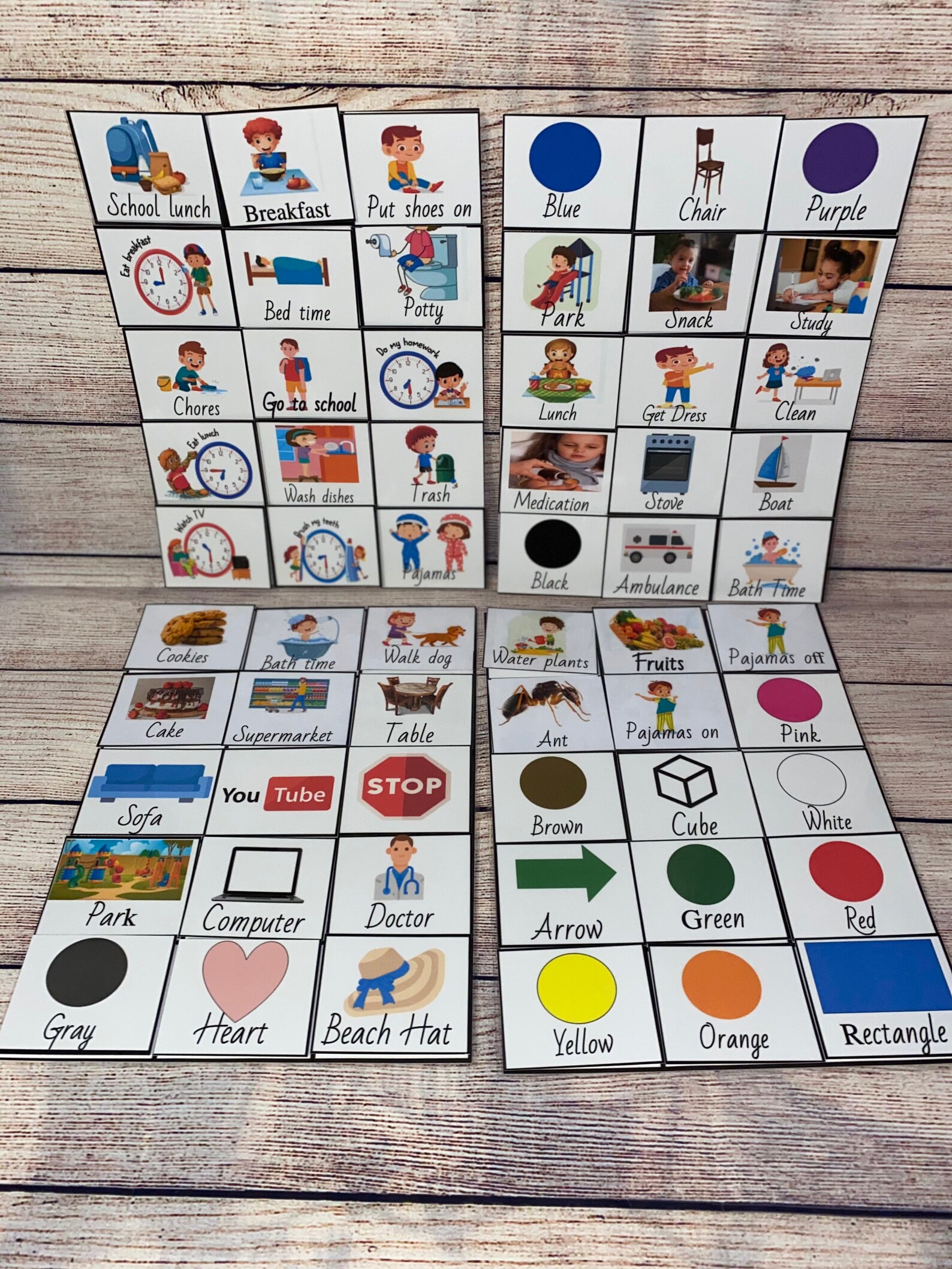 Communication book autism special need DTT therapy Pack of | Etsy