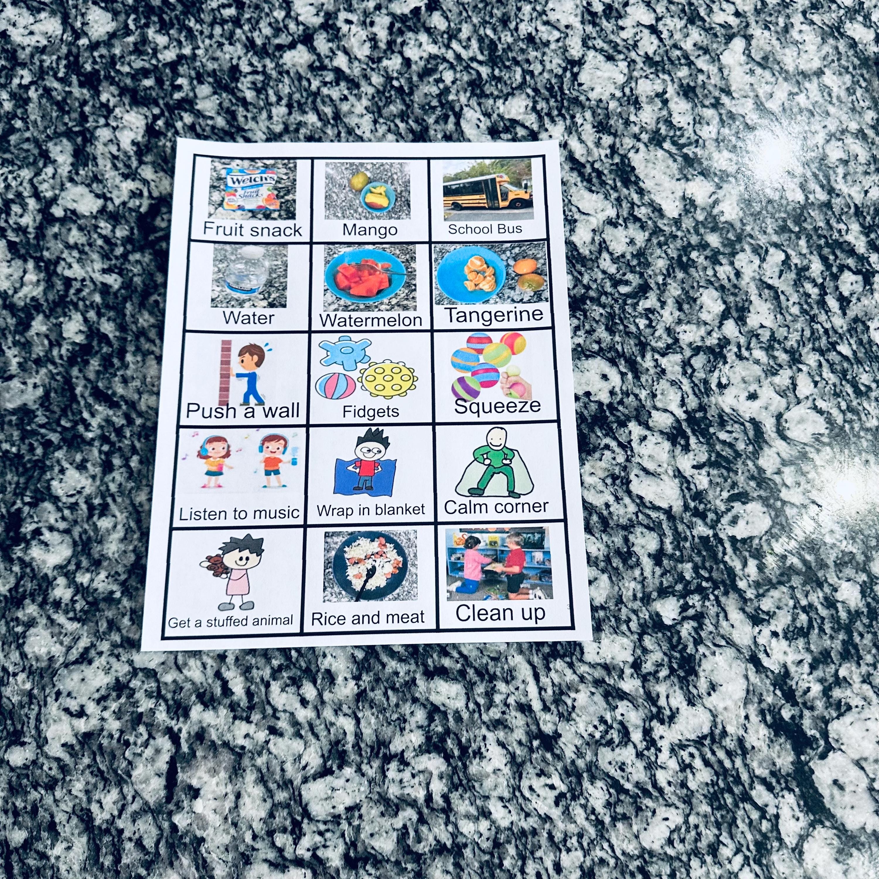 105 Pec Picture Cards for Communication, Speech Therapy, Autism ...
