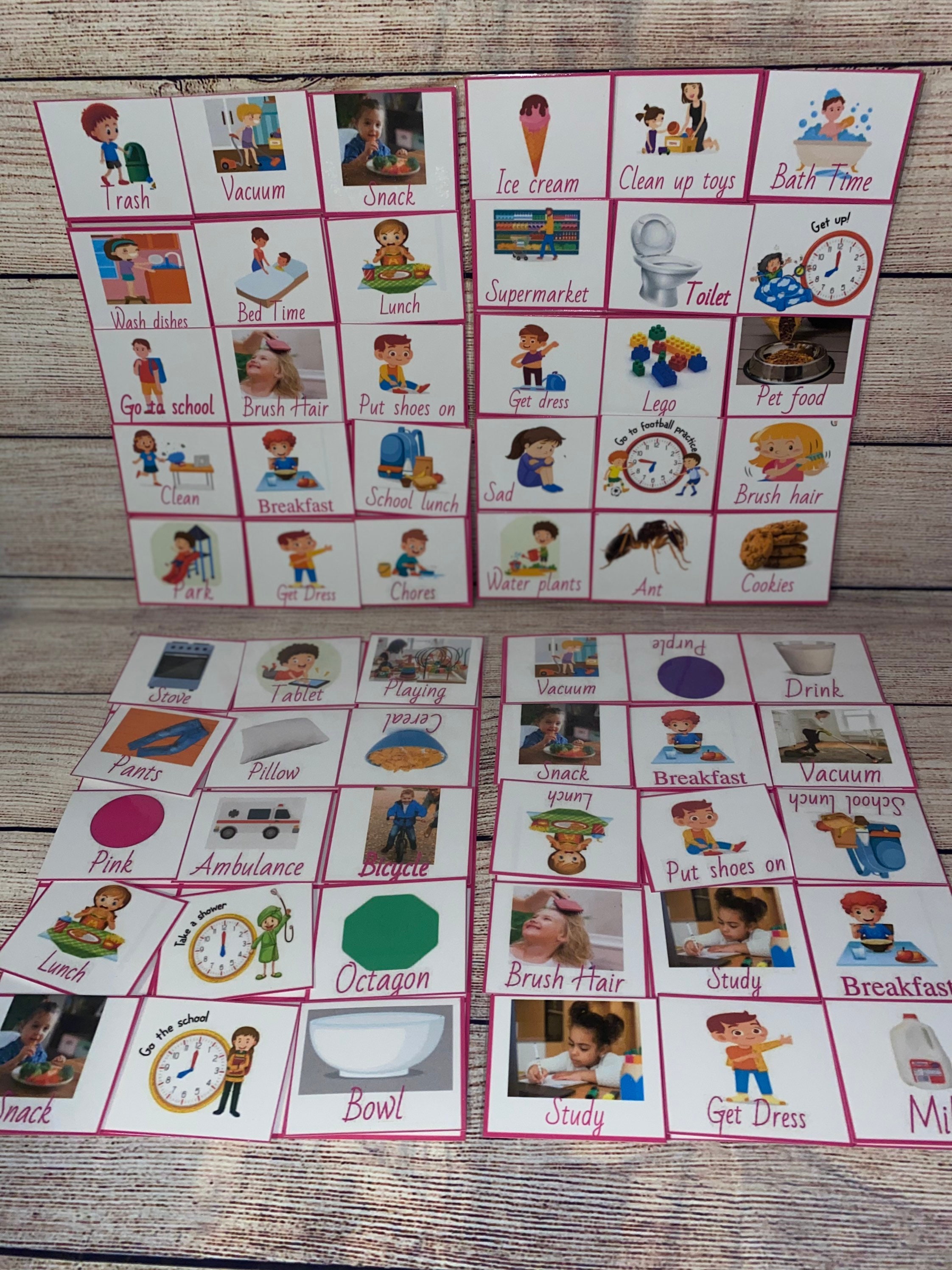 Communication cards Speech therapy OT therapy DTT Autism Etsy