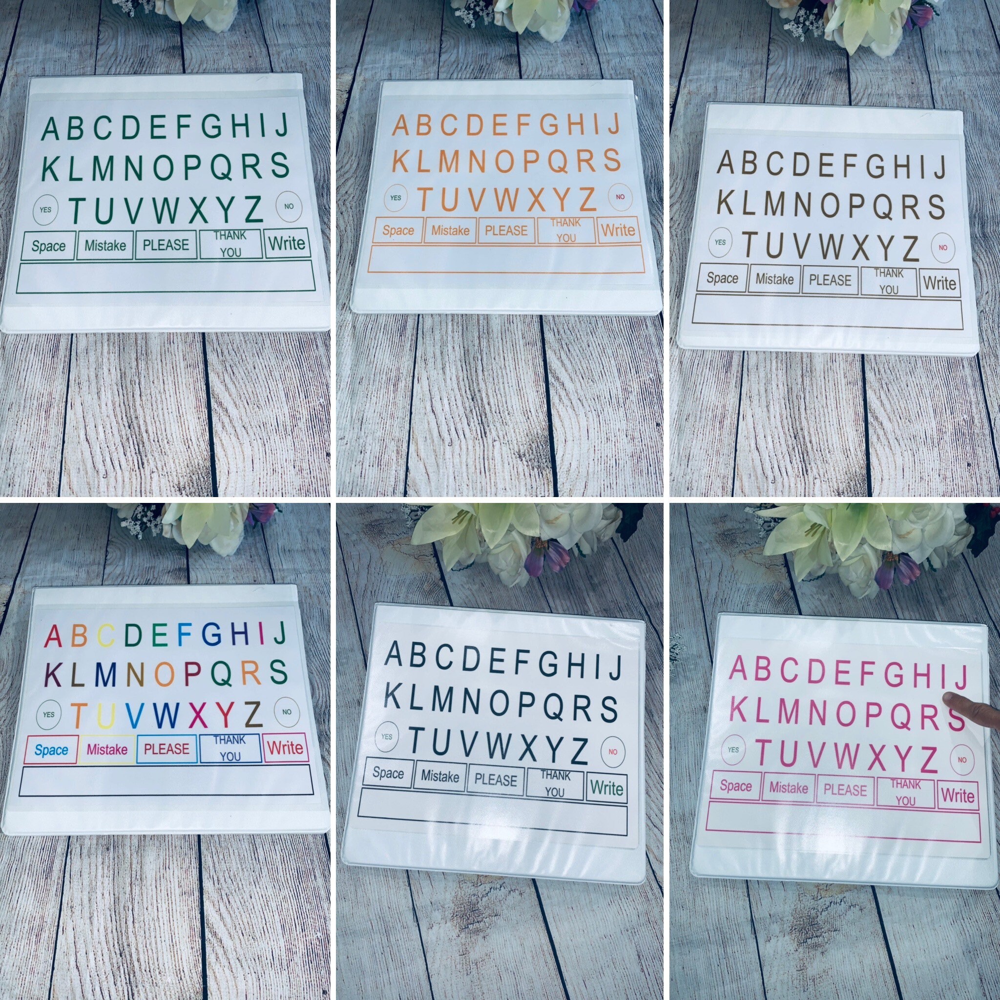 Adult or Kids, Alphabet Communication Board, Montessori, Sentences ...