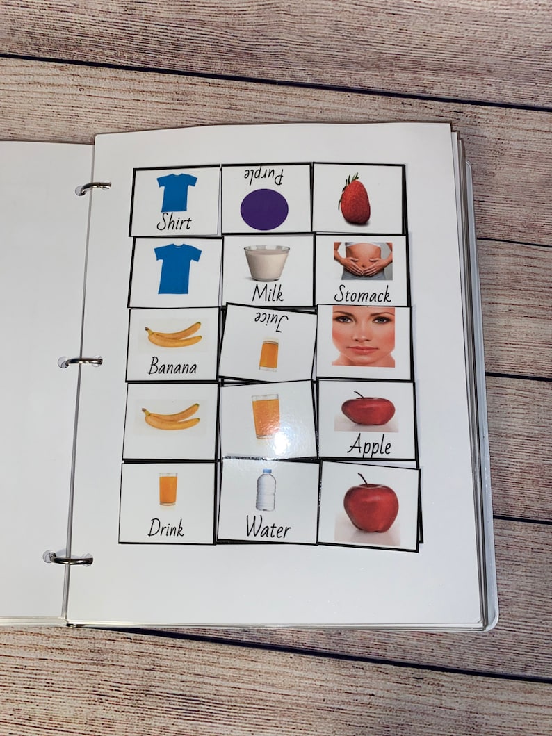 Small Pecs binder Pecs cards/ Speech therapy OT therapy Etsy