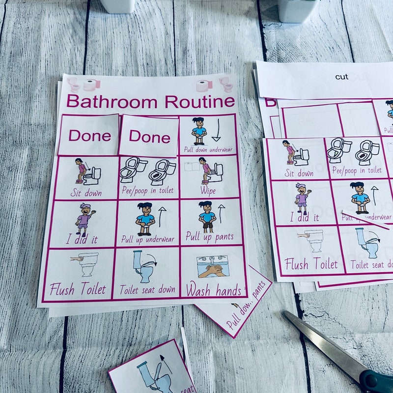 Bathroom Pecs Schedule - Etsy