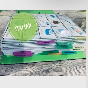 400 Italiaanse fotokaarten voor communicatie Logopedie Autisme non-verbaal speciale behoeften Schema Montessori visuele hulpmiddelen digitale download