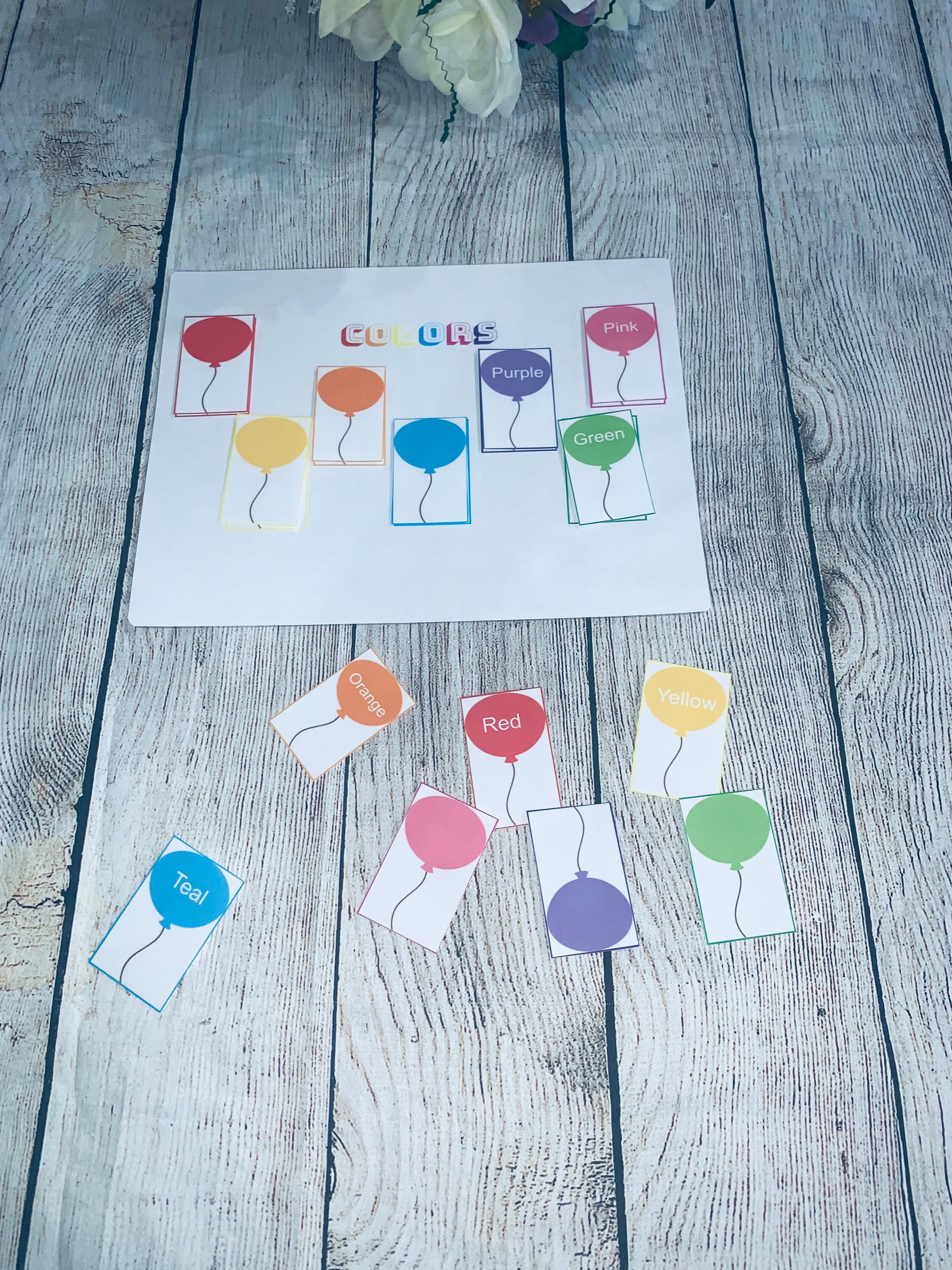 Balloon Color Interactive Activity, Color Matching, Sorting, Learn ...