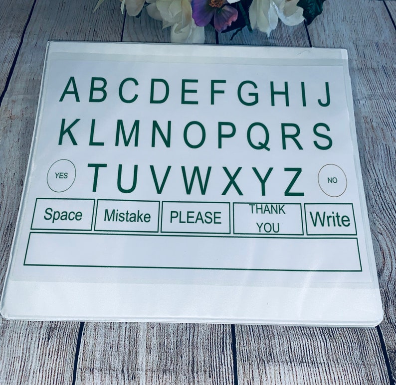 Adult or Kids, Alphabet Communication Board, Montessori, Sentences ...