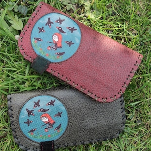 Portafoglio in pelle morbida, portafoglio da donna, regalo per lei, borsa in pelle vegana, borsa da donna grande, carta lunga