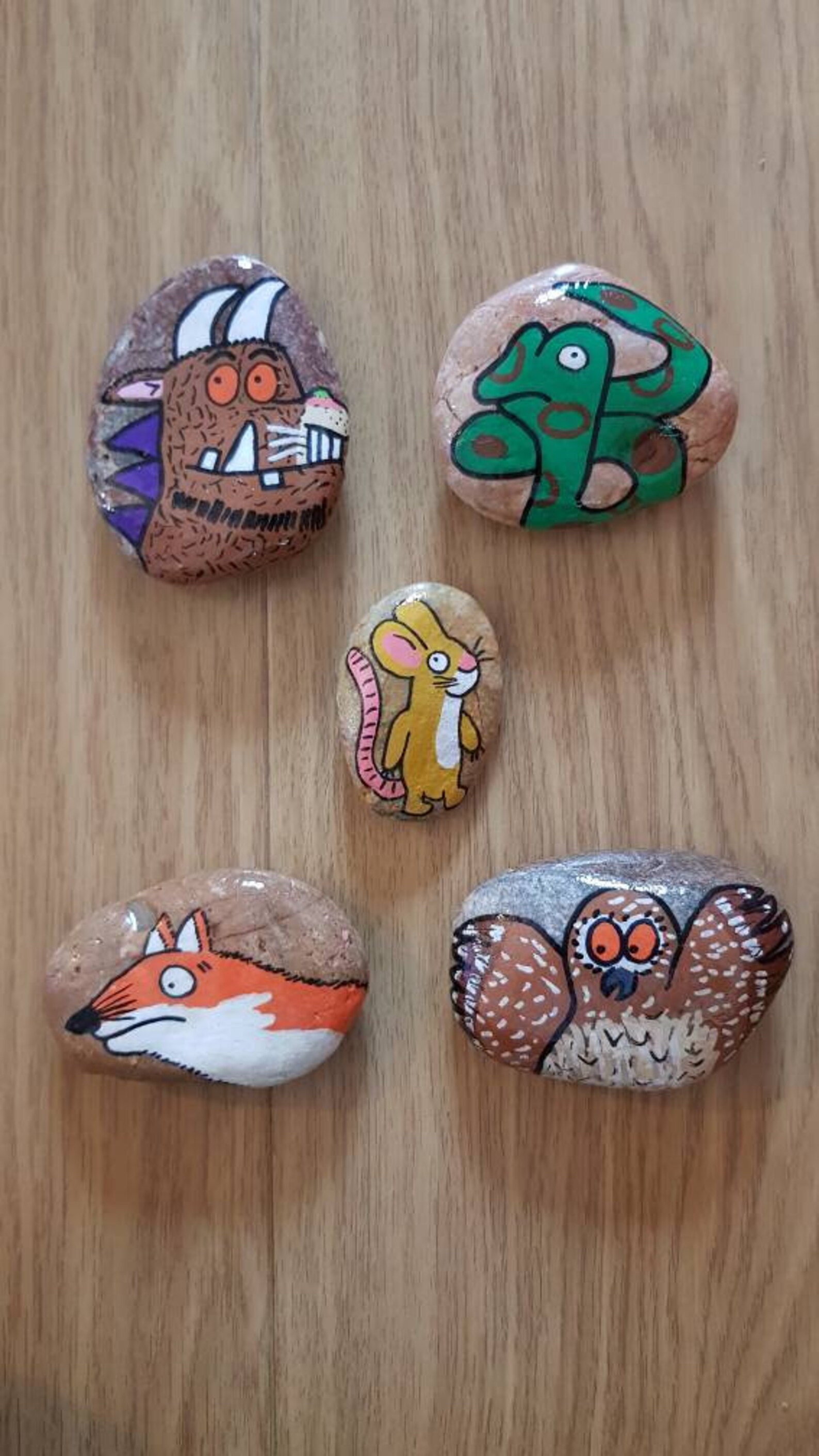 The Gruffalo Story Stones/julia Donaldson/gruffalo/paint - Etsy UK