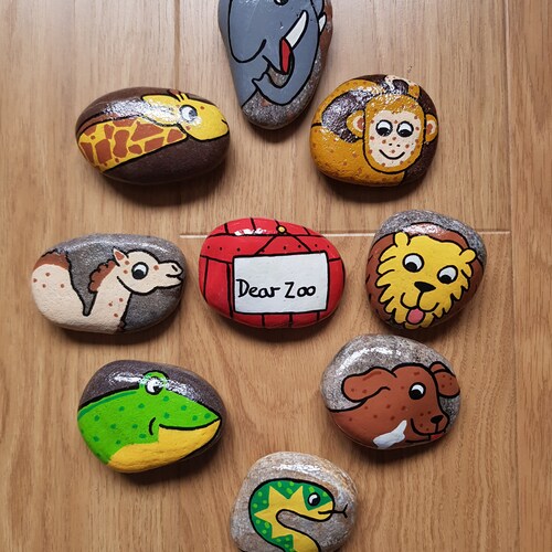 Dear Zoo Story Stones/dear Zoo/rod Campbell/paint Rock/story - Etsy Canada Dear Zoo Story Stones/dear Zoo/rod Campbell/paint Rock/story - Etsy Canada