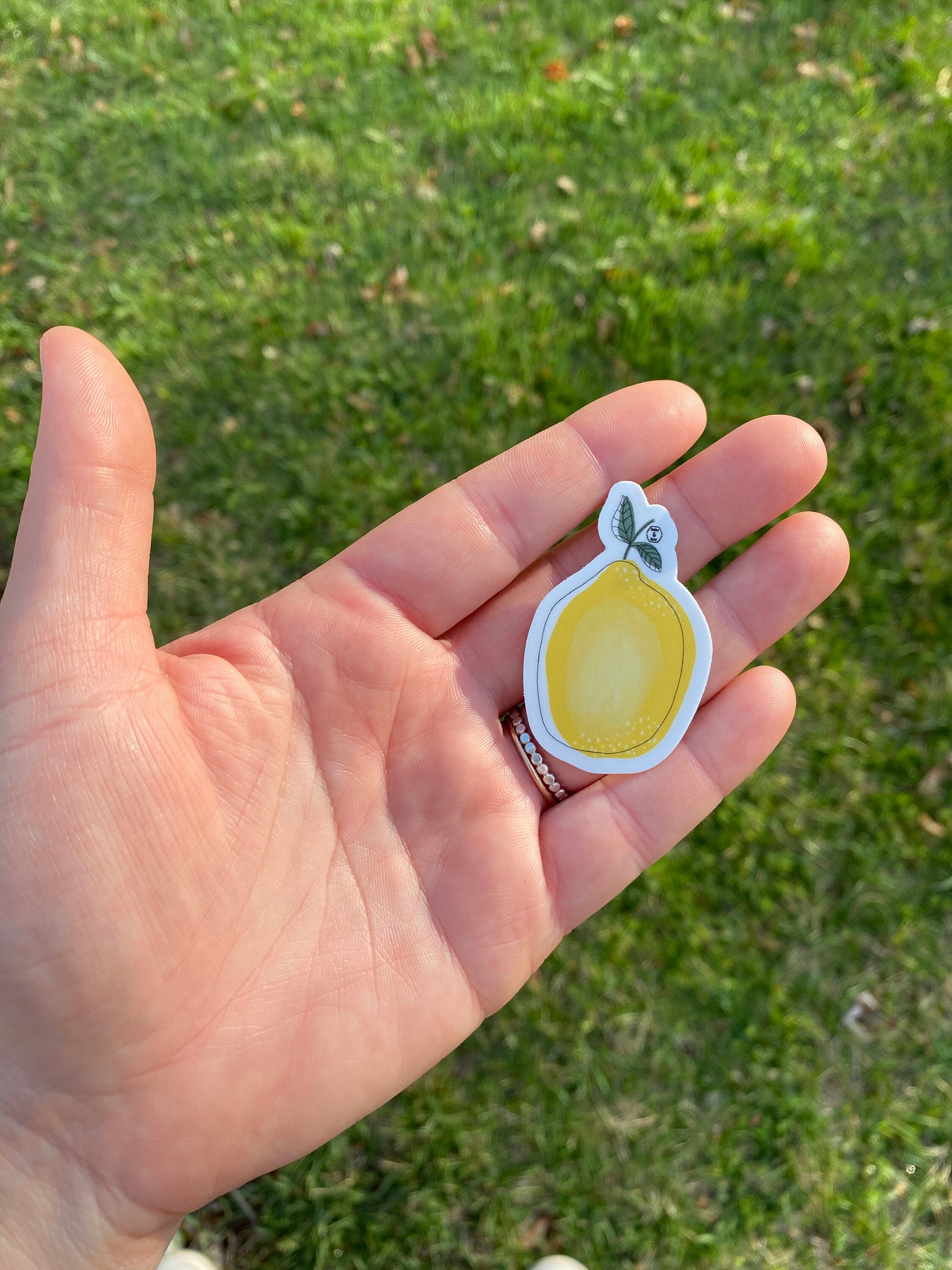 Lemon sticker Etsy