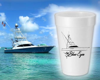Custom Boat Styrofoam Cups: Personalized Nautical Party Drinkware