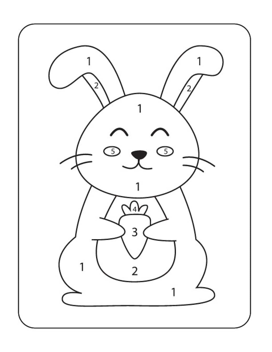 Color by number activity sheets | Etsy