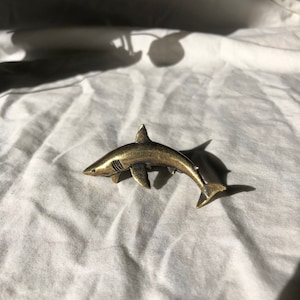Vintage Brass Shark