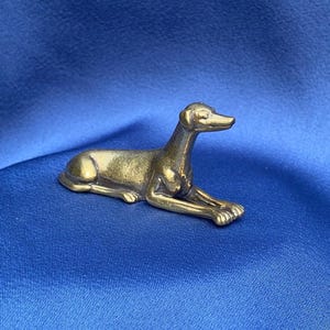 Vintage Brass Greyhound Hunting Dog