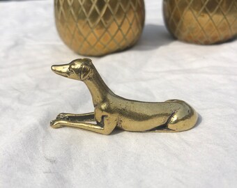 ヴィンテージ真鍮製グレイハウンド狩猟犬 - Etsy 日本