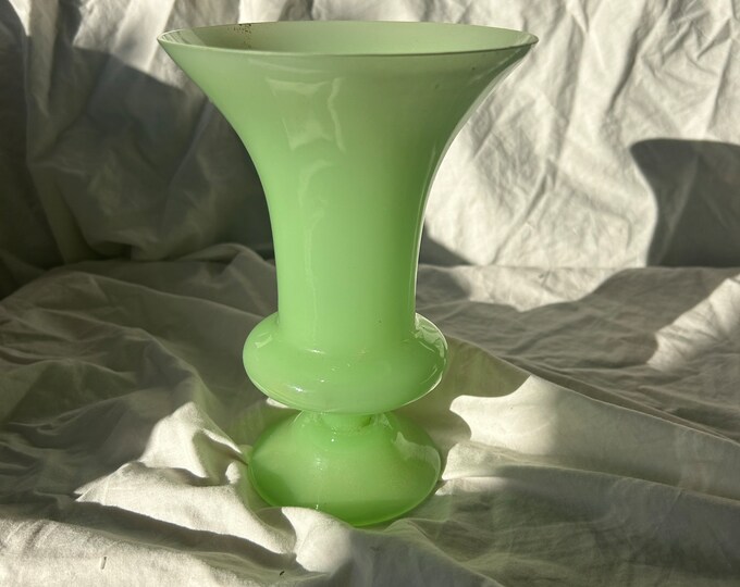 Vintage Jadeite Vase Etsy