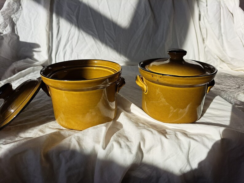 Pair of Vintage TG Green Pots image 3