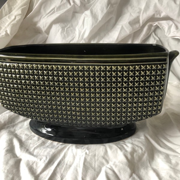 Vintage Sylvac Manhattan Dark Green Planter