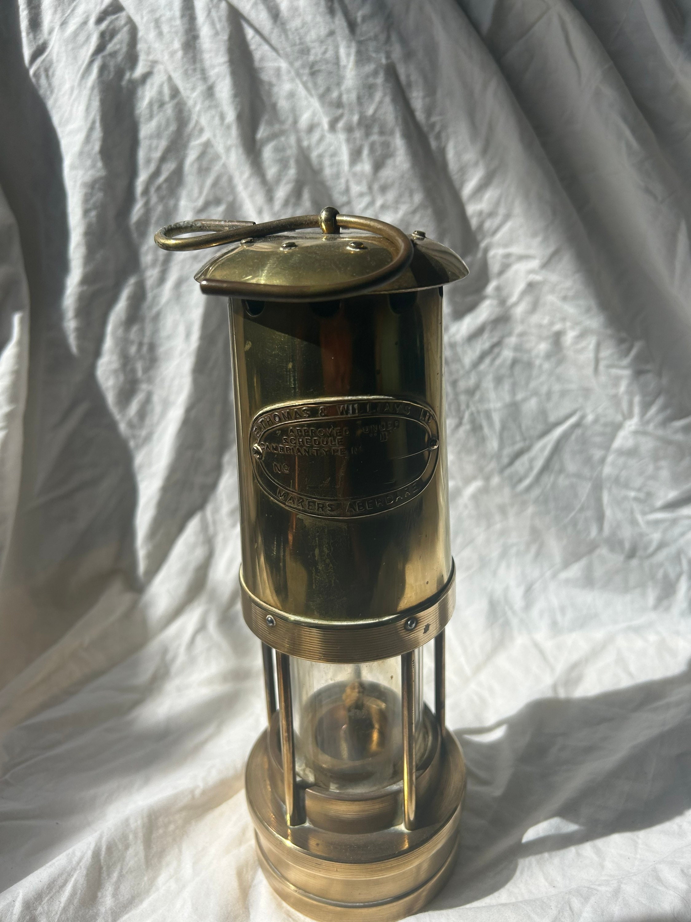 Vintage E Thomas and Williams Aberdare Brass Miners Lantern - Etsy