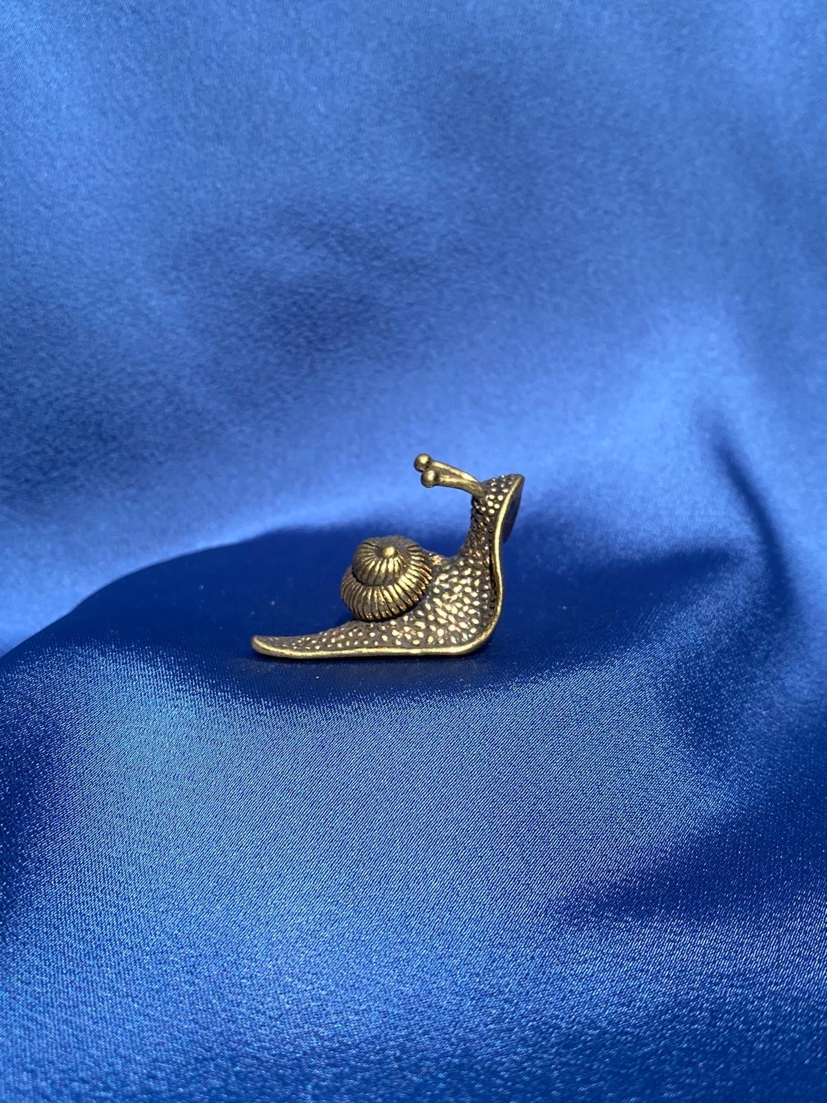 Vintage Brass Snail