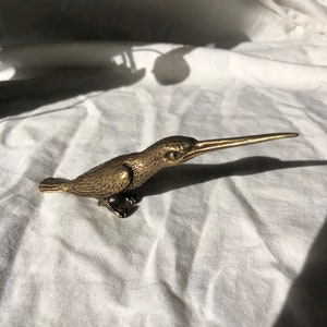 Vintage Brass Kingfisher