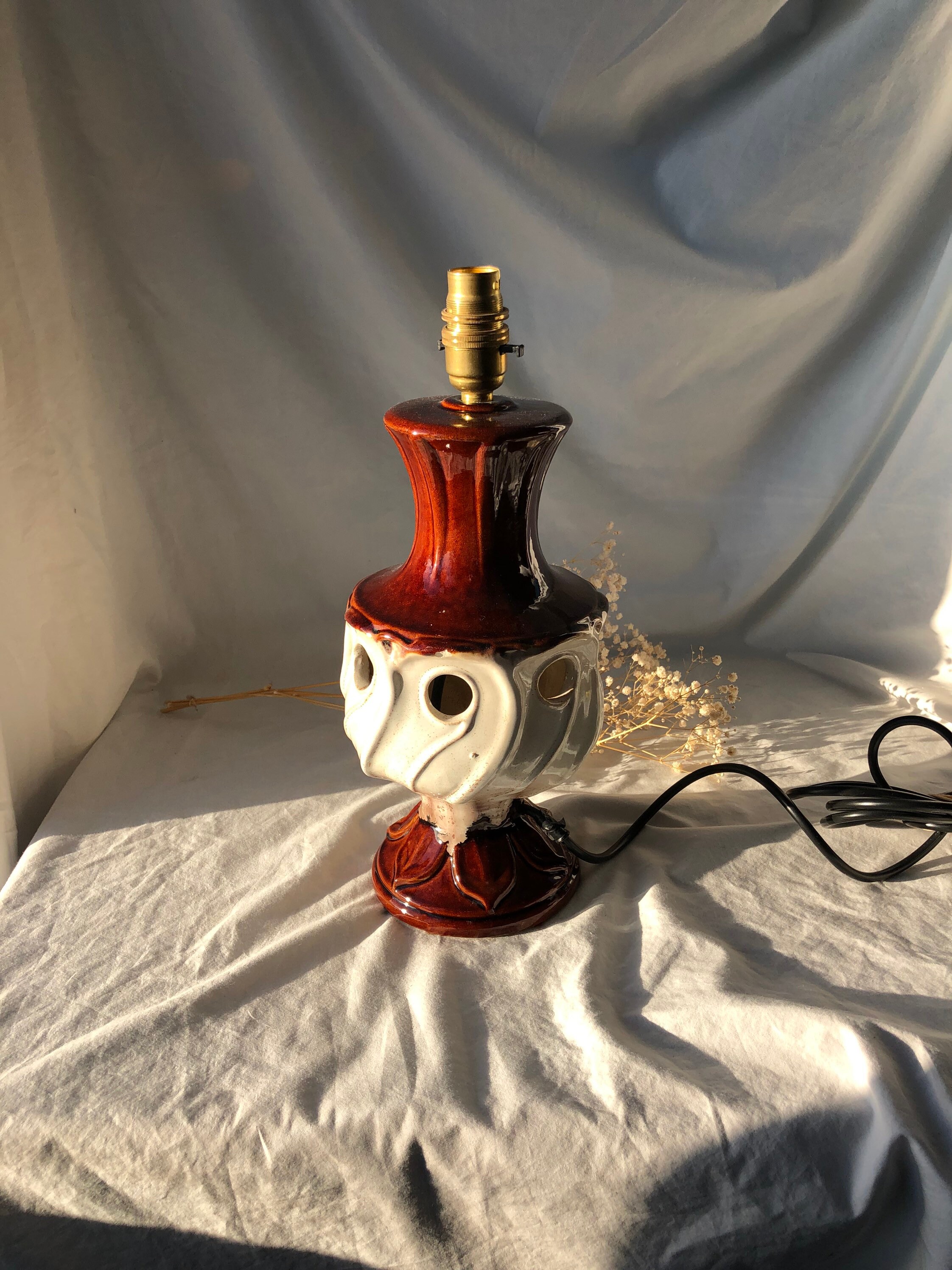 German cheap pottery lamp