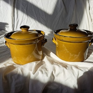 Pair of Vintage TG Green Pots image 1