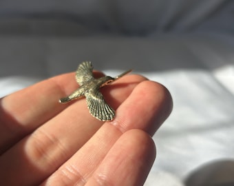 ヴィンテージ 鋳造ブロンズ ペンギン彫刻 ロストワックス技法