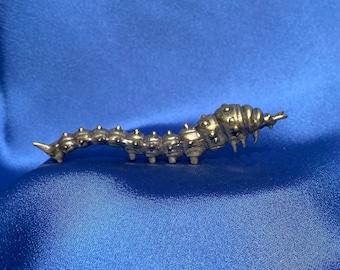 Vintage Brass Caterpillar