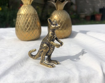 Vintage Brass Kangaroo