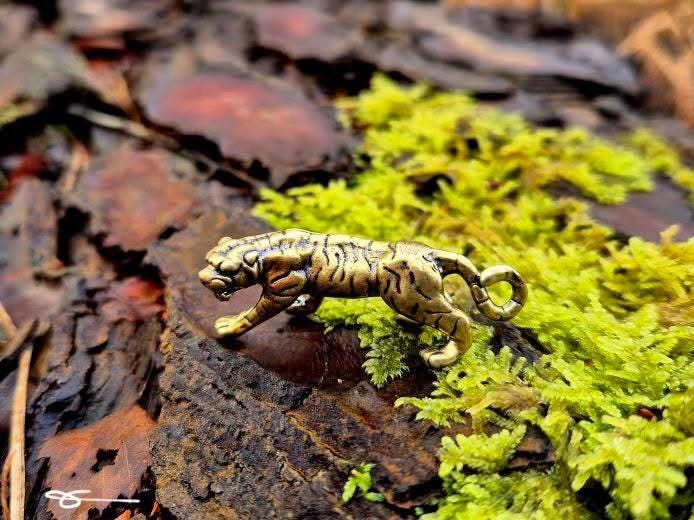 Vintage Brass Tiger - Etsy