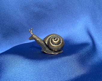 Vintage Brass Snail