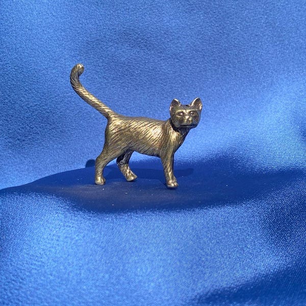 Brass Cat Ring Holder