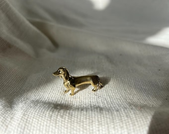 アンティーク中国製真鍮製ミニダックスフント犬置物像 - Etsy 日本