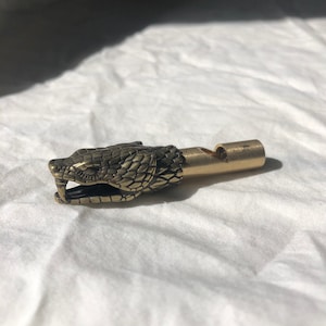 Vintage Brass Snake Whistle