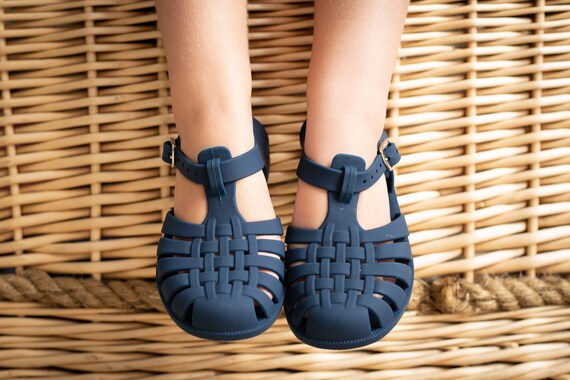 Navy jelly shoes Clearance